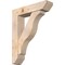 Ekena Millwork Funston Slat Smooth Bracket w/ Offset Brace, Douglas Fir, 7 1/2"W x 32"D x 40"H BKT0806X32X40FST06SDF - alternate 1